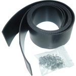 Universal Garage Door PAIR 30" Reinforced Rubber Side Seals with Fixings