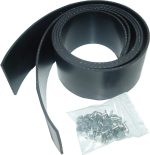 Garage Door PAIR 30" Reinforced Rubber Side Seals with Fixings