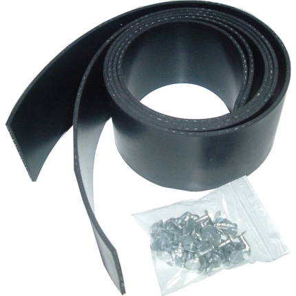 Universal Garage Door PAIR 30" Reinforced Rubber Side Seals with Fixings
