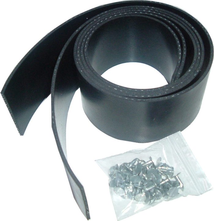 Garage Door PAIR 30" Reinforced Rubber Side Seals with Fixings