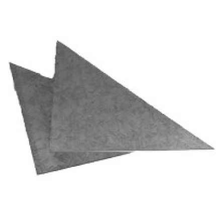 Universal Pair of 6”x6” Triangular Corner Plates
