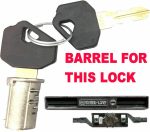 STEEL LINE Old Style Garage Roller Shutter Door Lock - Barrel & 2 Keys