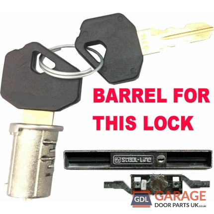Steel Line STEEL LINE Old Style Garage Roller Shutter Door Lock - Barrel & 2 Keys