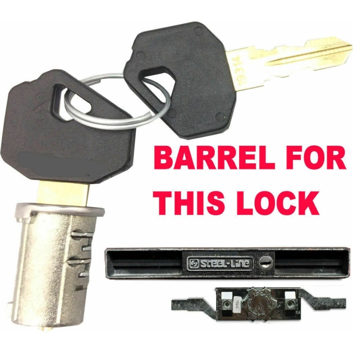 Steel Line STEEL LINE Old Style Garage Roller Shutter Door Lock - Barrel & 2 Keys