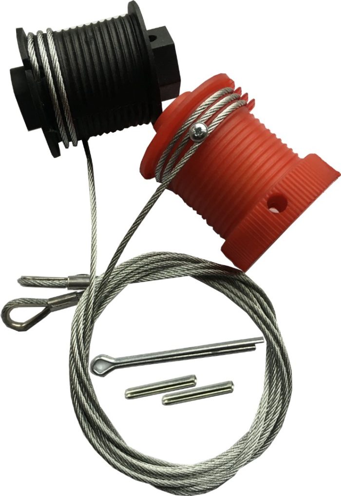 Henderson PATTERN CD Professional Safelift Pulley Drums & Cables RED & BLACK
