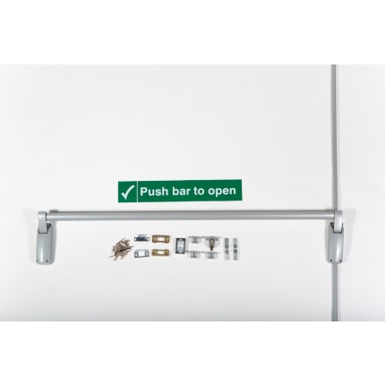 Universal Single Push Bar Non-Handed Vertical Panic Bolt - For Escape Doors Emergency Exit