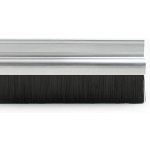Universal Garage Door Industrial Bottom Brush Draught Strip - 30mm Aluminium