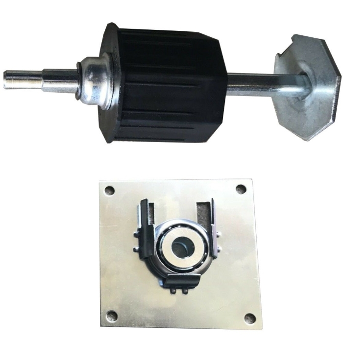 Roller Doors Roller Shutter Door Dummy End Telescopic Shaft Kit with Bearing & Plate - 70mm Octagonal