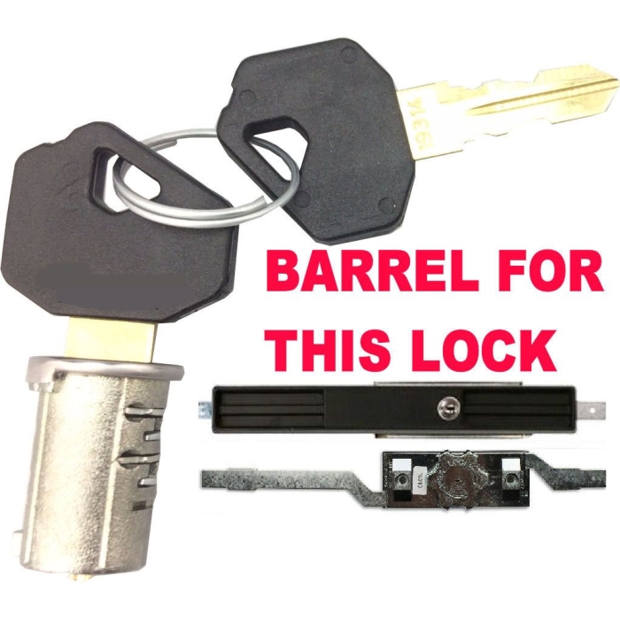 Roller Doors Garage Door Systems GDS Inline Roller Shutter Lock 9.5" - Barrel & 2 Keys