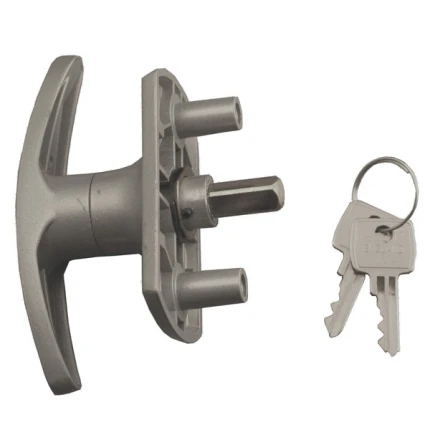 Henderson Henderson T-Handle Lock 18mm Spigots Short Shaft