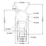 Rubber Seal for Safety Edge Roller Shutter Door 55mm diagram